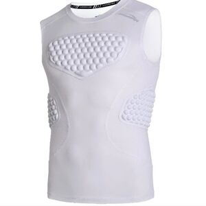 Coolomg Baseball Football Chest Protection Compresion White
